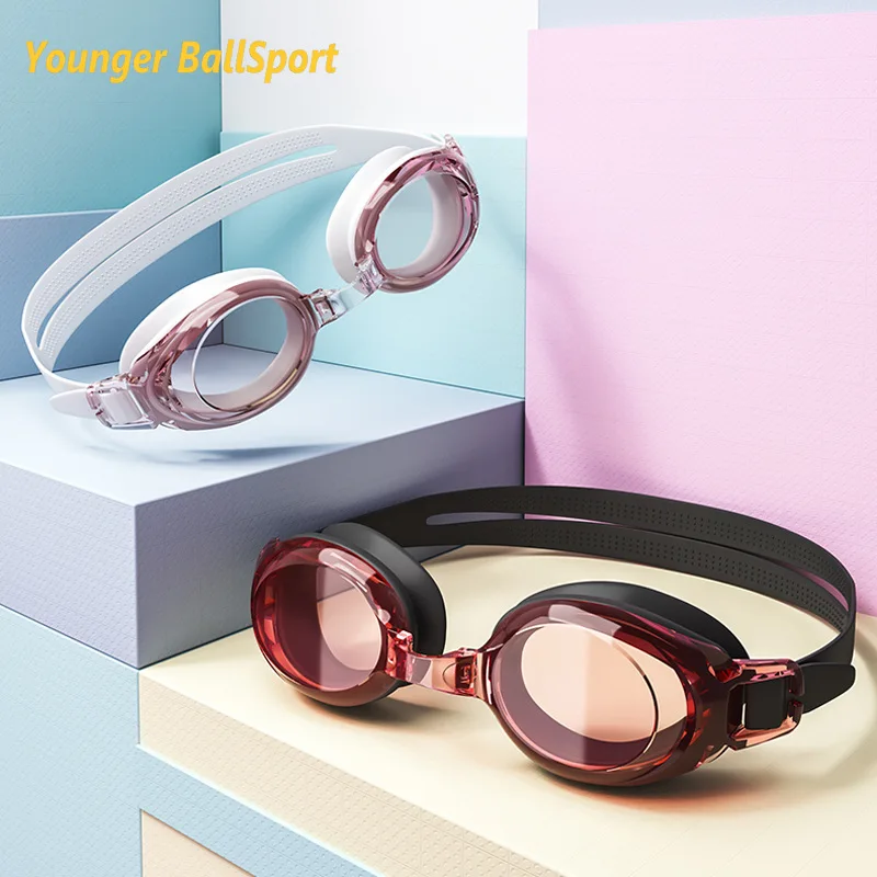 Goggles Swim - 近視水泳ゴーグル女性用水泳キャップ水泳メガネ防曇 UV 防水水泳ゴーグル耳栓プール機器眼鏡