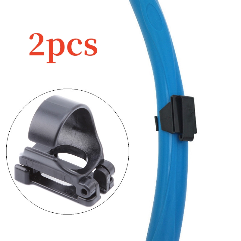 Snorkel Set - 2個セット プラスチッククリップ スノーケルマスクキーパーホルダー リテーナー シリコンスノーケルバックル ゴーグルバックル