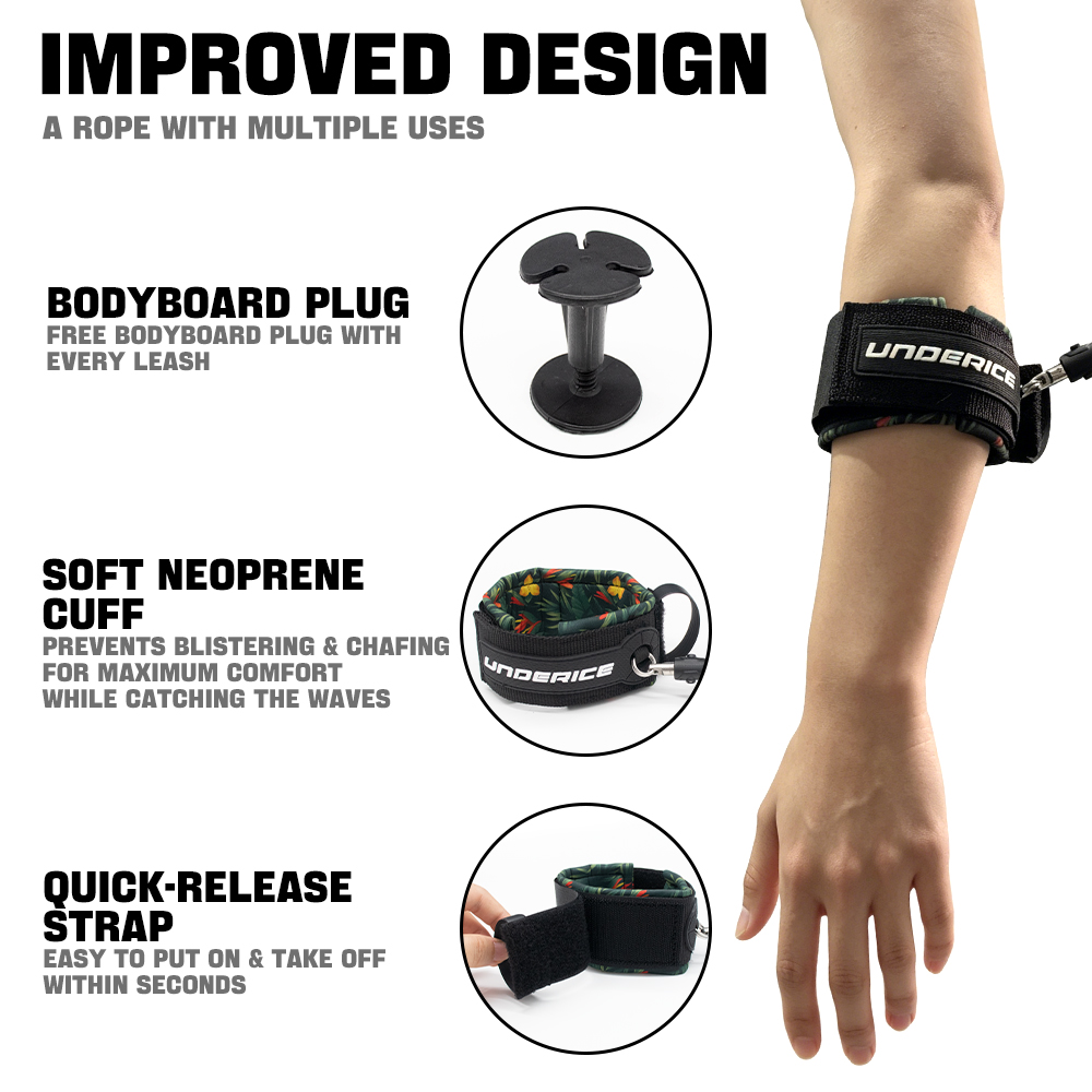 TPU サーフボード リーシュ 調節可能なコイル状上腕骨リー - Surfboard Leash のレビューと価格