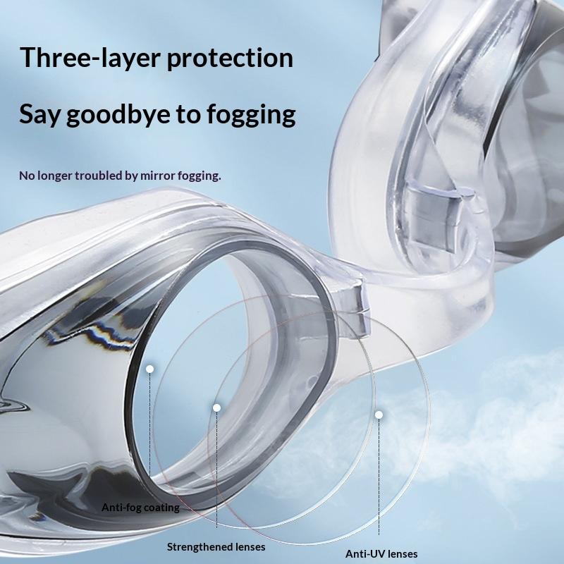 1PC シリコーンゴーグル HD 防水防曇女性男性のダイビン - Goggles Swim のレビューと価格