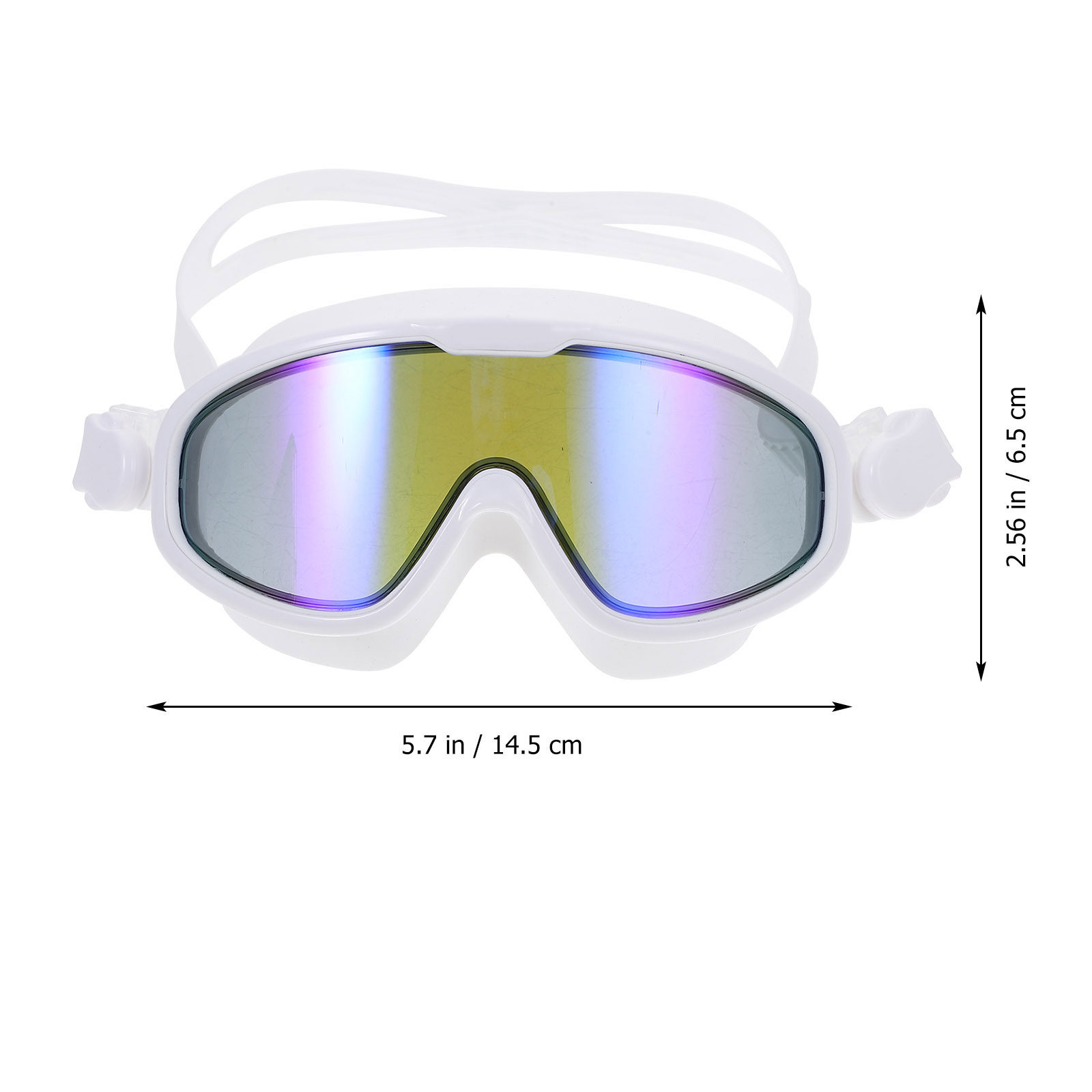 防水・曇り止め加工のスイミンググラス、白色、簡単に着脱できる - Goggles Swim のレビューと価格
