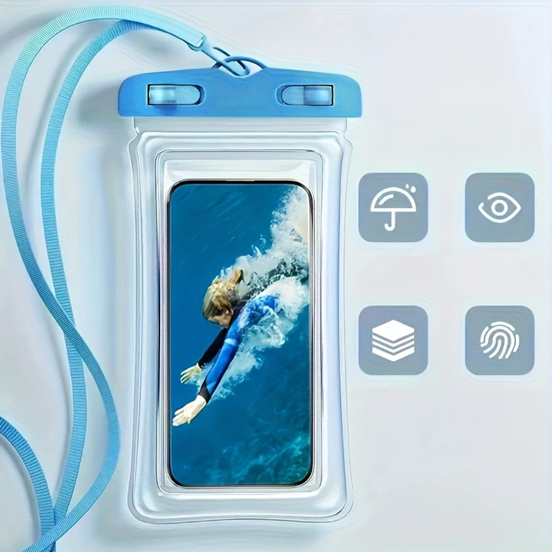 水中、雪中、雨林での使用に最適な、透明で防水性のある携帯電話 - Dry Bag Waterproof のレビューと価格
