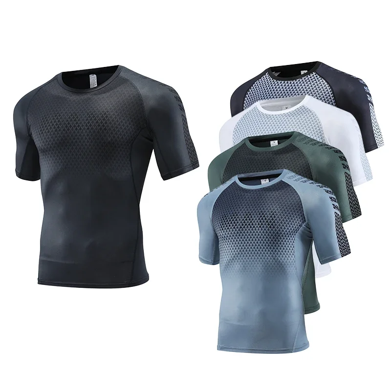 メンズスポーツTシャツ,トップ,コンプレッションガーメント, - Rash Guard のレビューと価格