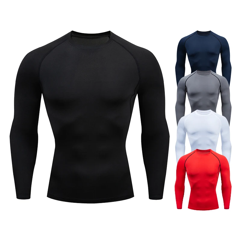メンズスポーツTシャツ,トップ,コンプレッションガーメント, - Rash Guard のレビューと価格