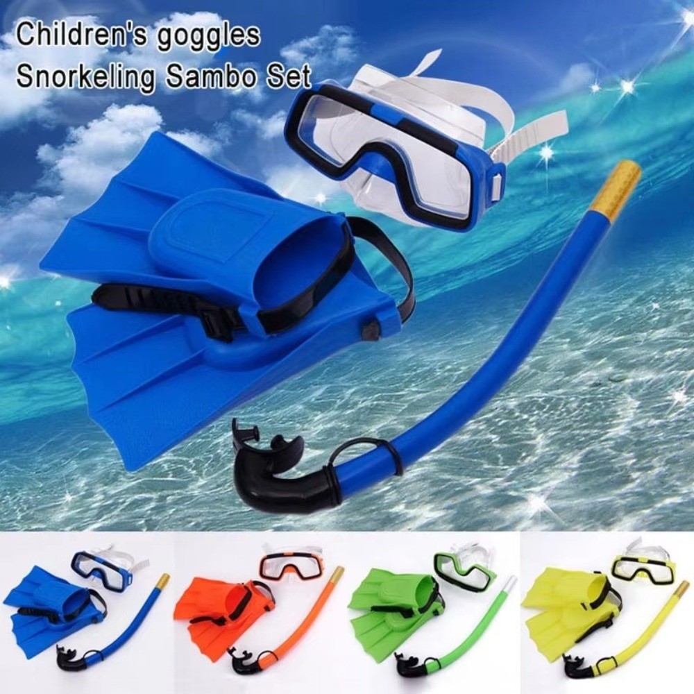 新しい防曇子供用ダイビングマスクセット調整可能で使いやすい水 - Snorkel Set のレビューと価格