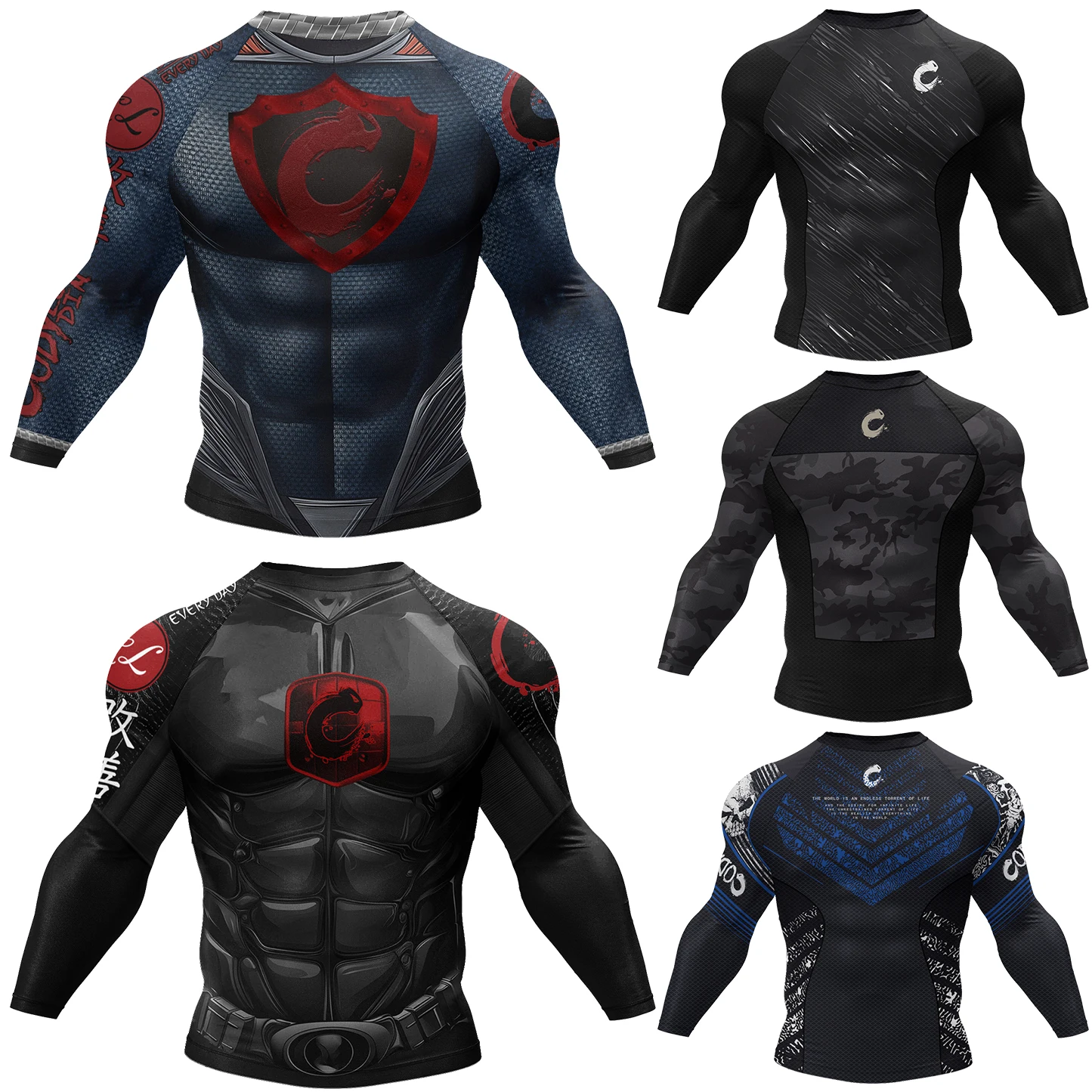 メンズ コディ・ルンディン MMA Tシャツ 3Dプリント  - Rash Guard のレビューと価格