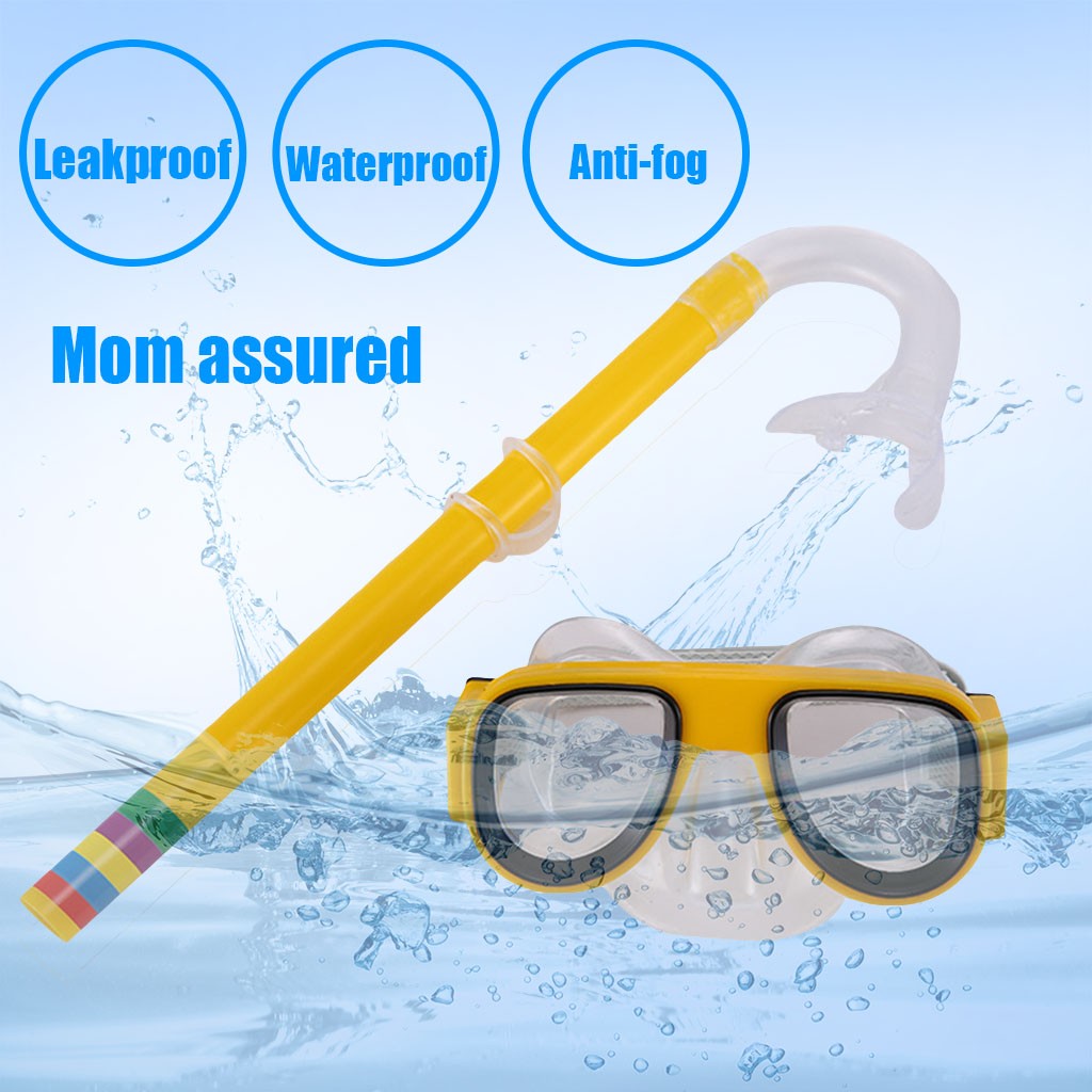 夏子供ダイビングゴーグルマスク呼吸チューブ水中水泳メガネバン - Snorkel Set のレビューと価格