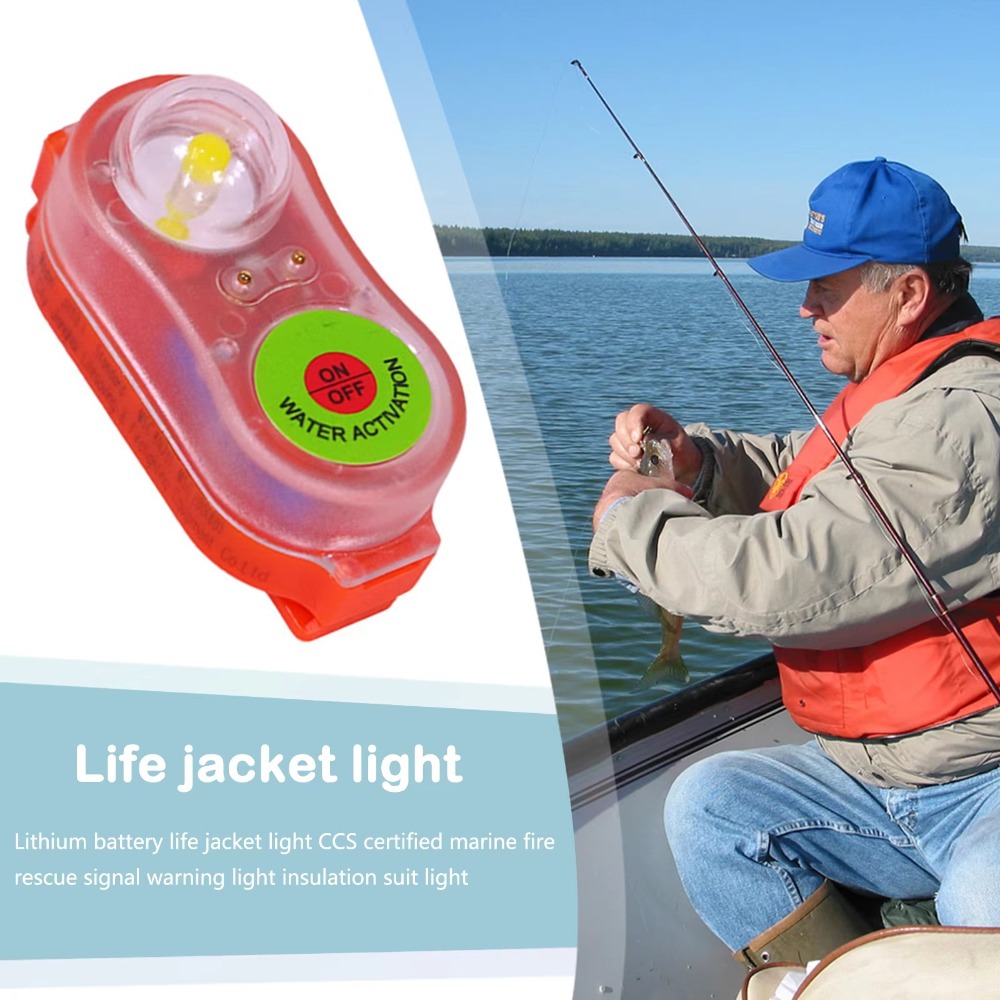 1/2 個新しい防水 LED ライフジャケットライト自己点灯 - Life Jacket のレビューと価格
