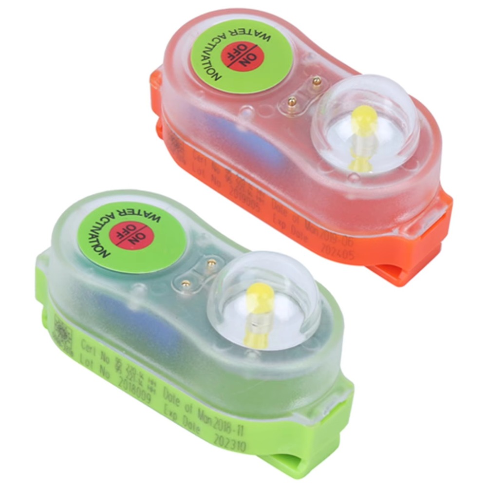 1/2 個新しい防水 LED ライフジャケットライト自己点灯 - Life Jacket のレビューと価格