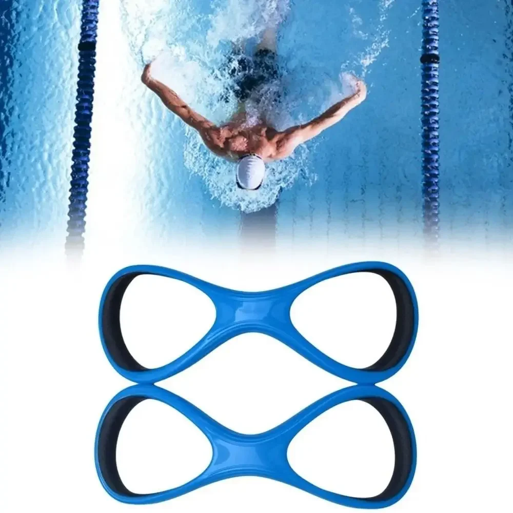 8字型スイミングパドル 人間工学に基づいた形状 耐摩耗性 前 - Swim Fins のレビューと価格