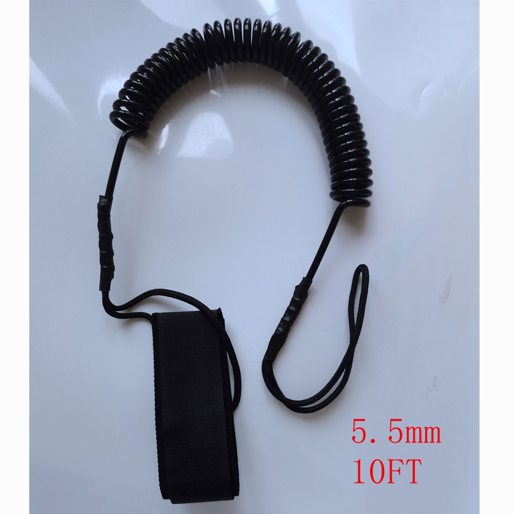 5.5MM 10フィート サーフボードフットリーシュ パドル - Surfboard Leash のレビューと価格