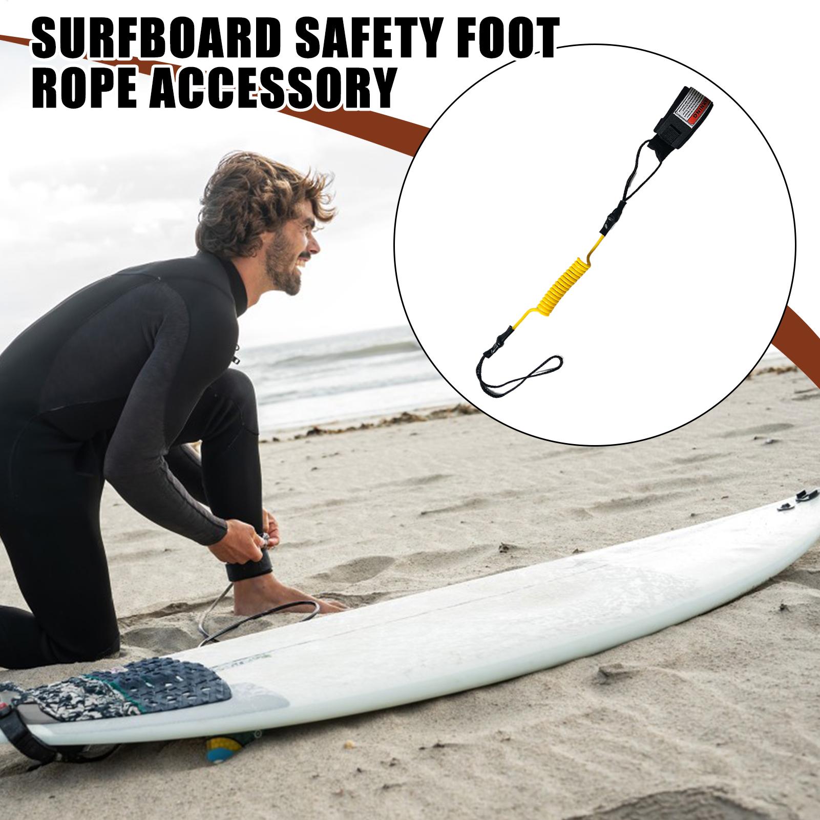 サーフボード・ボディボード用安全リーシュ - コイル状フック - Surfboard Leash のレビューと価格