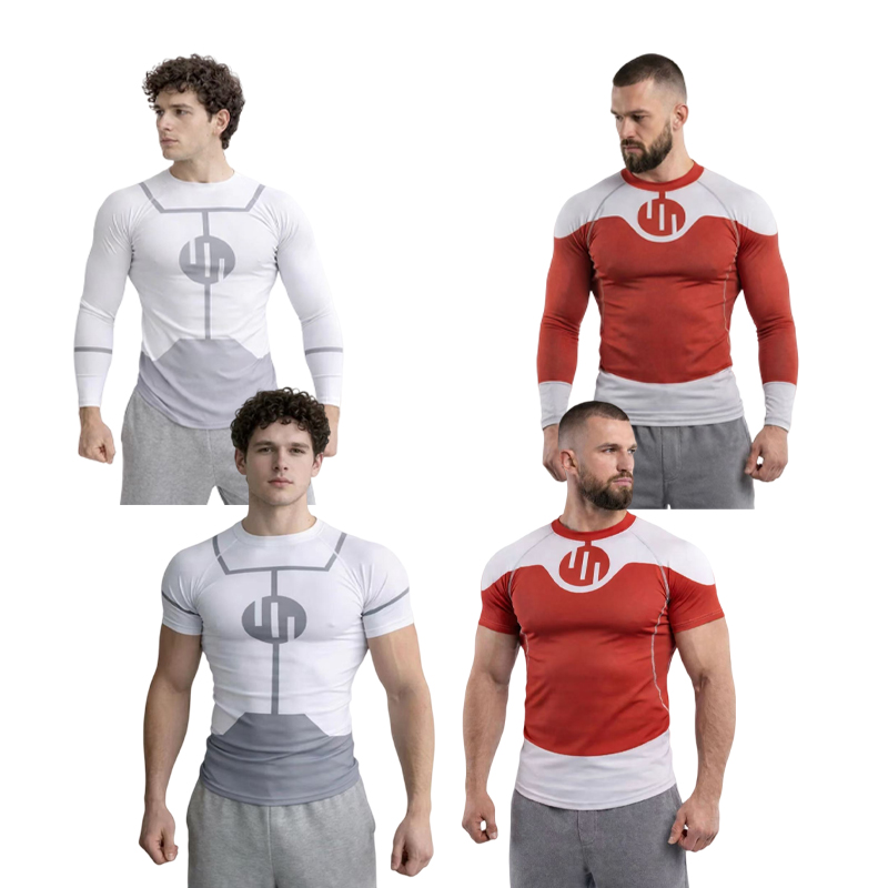 無敵のコスプレラッシュガードダイビング Tシャツ BJJ ラ - Rash Guard のレビューと価格