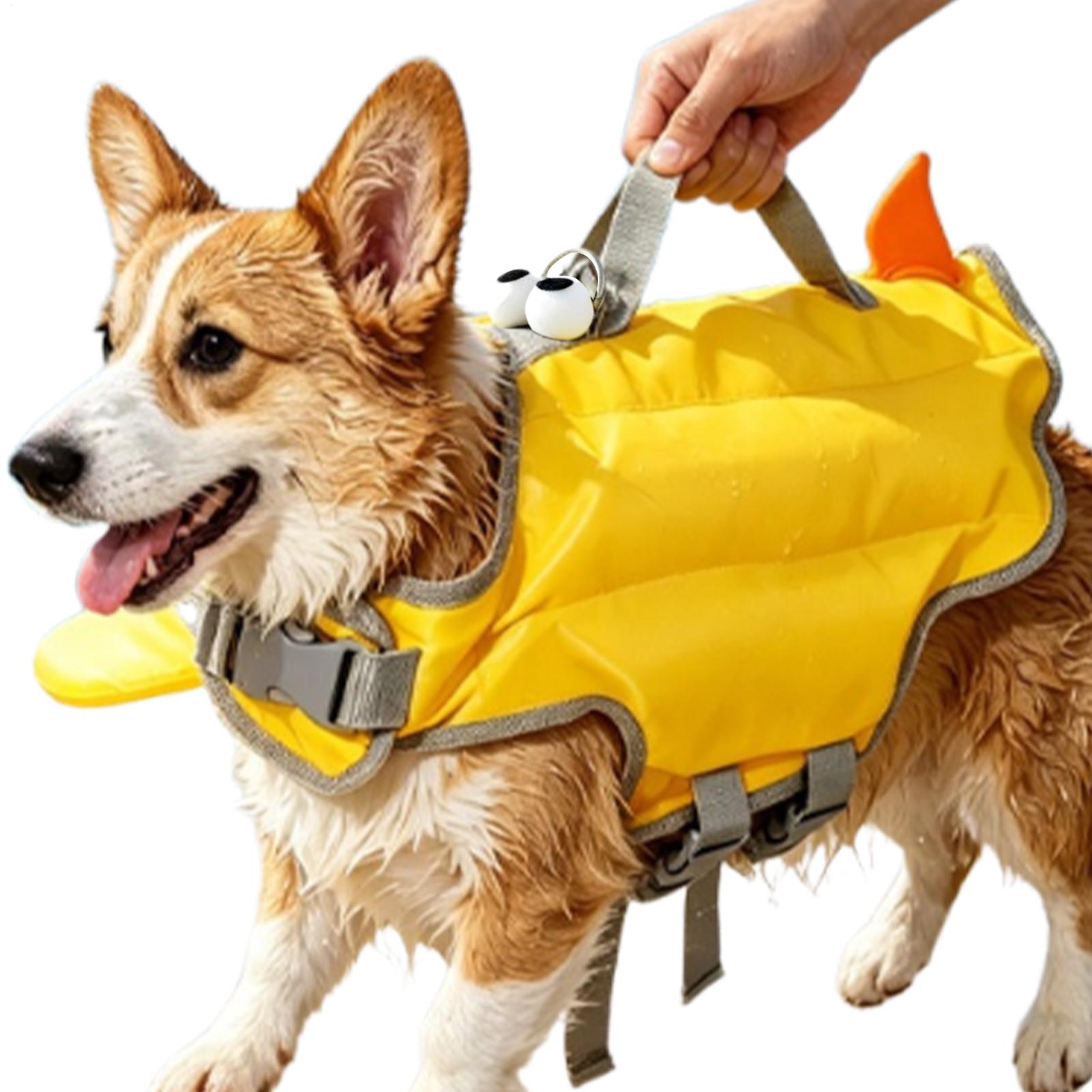 調節可能な犬用救命胴衣 高浮力 防水 犬用フローティングベス - Life Jacket のレビューと価格