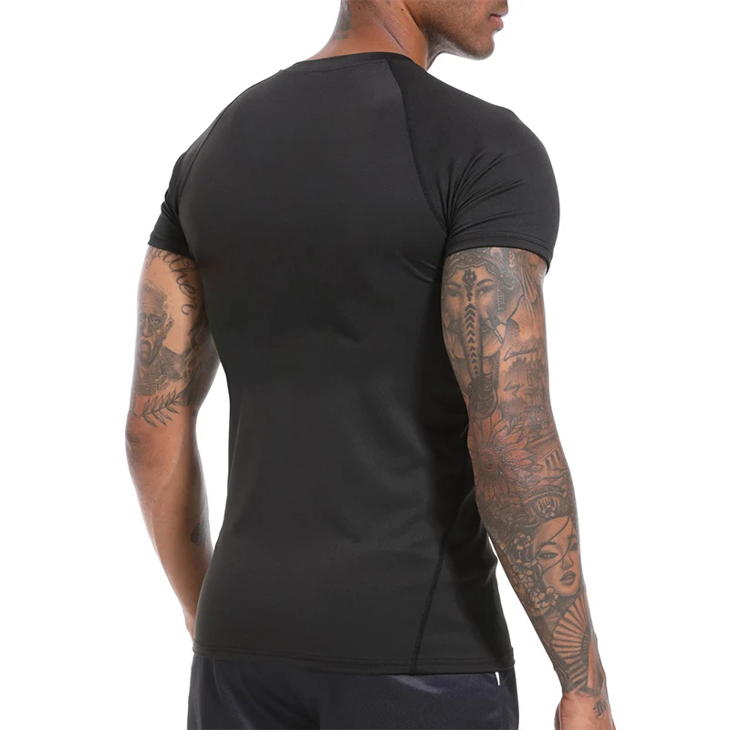 メンズプリントコンプレッションシャツ 夏用半袖ラッシュガード - Rash Guard のレビューと価格
