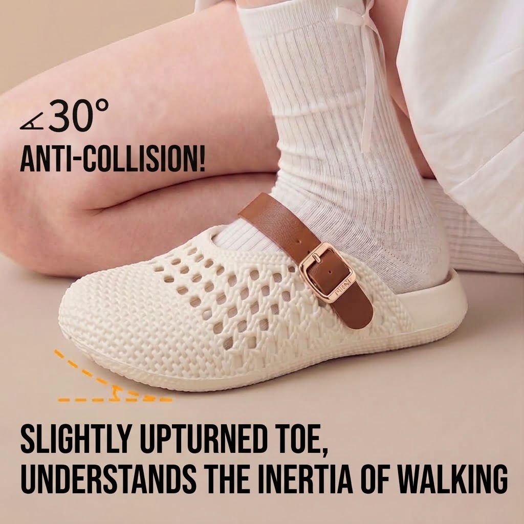 夏用、女性向け、くり抜きデザインの厚底スリッパ。滑り止め加工 - Water Shoes のレビューと価格