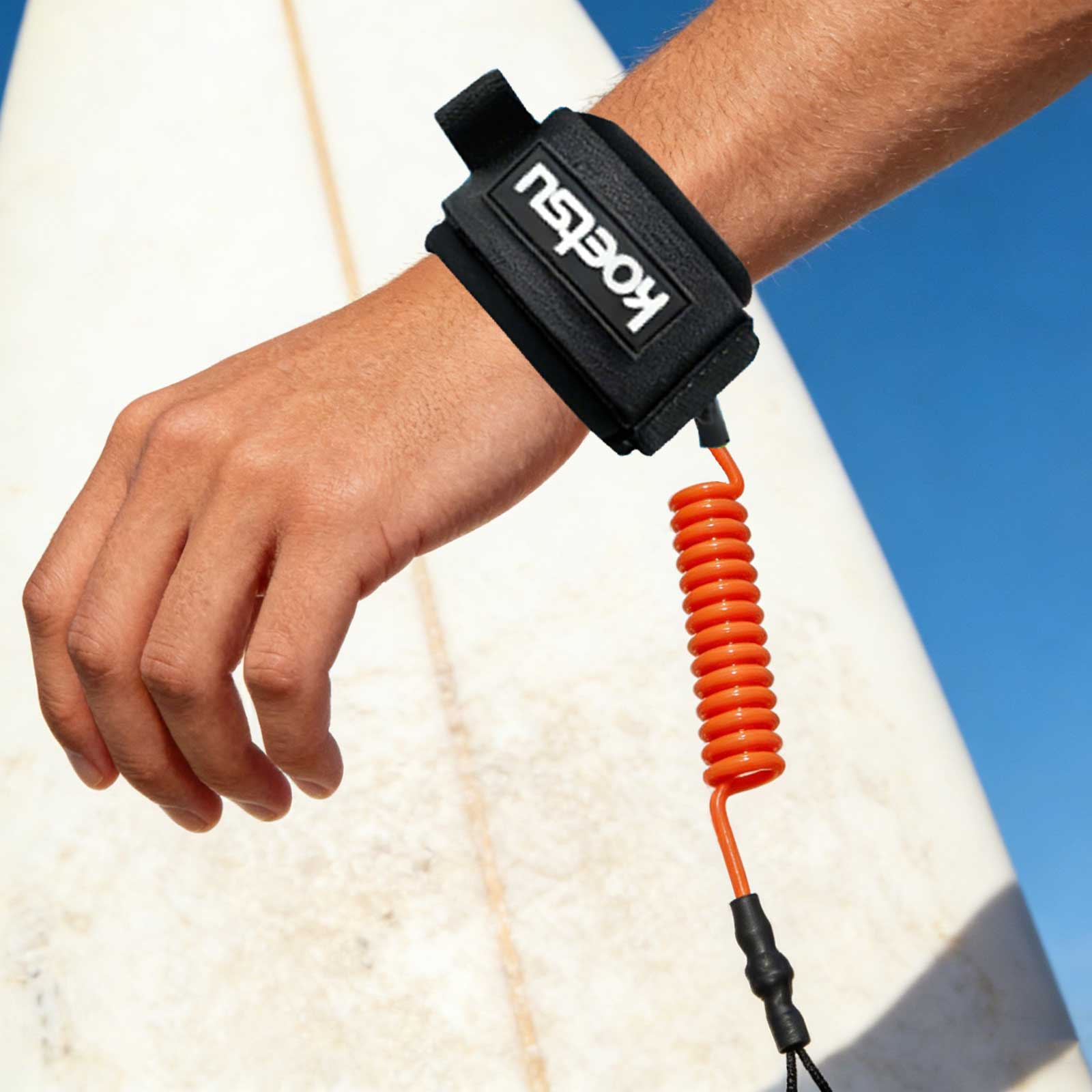 SUPパドルボードリーシュ TPU素材 強力コード サーフボ - Surfboard Leash のレビューと価格